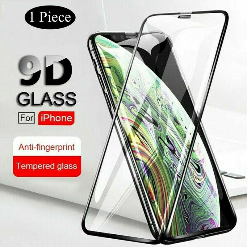 Protector de pantalla de vidrio templado 9D para iPhone XR XS 11 Pro Max 12 Mini Pro Max_voghion.com