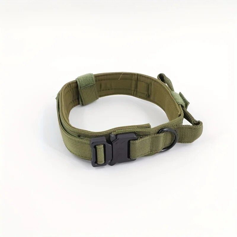 Tactical Pet Collar, Military Adjustable Dog Training Collar With Quick-Release Buckle_voghion.com
