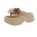 Treading Cloud Flip Flops 2025 Summer New Thick Bottom Flower Beach Toe Back Sandals_voghion.com