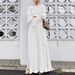 Women Casual Solid Muslim Dress Fashion Lace-Up Long Sleeve Maxi Dresses Abaya Spring Female Elegant Style Dress Kaftan Vestidos Para Mujer_voghion.com