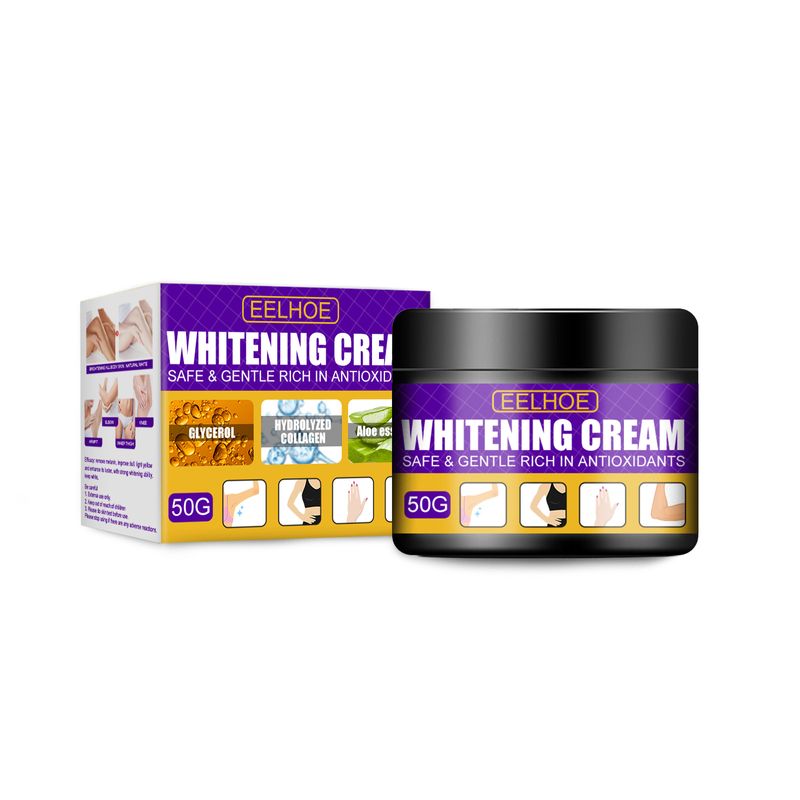 creme clareia a melanina Eelhoe, hidratante para a pele clareia o tom da pele, hidrata axilas, joelhos e cotovelos_voghion.com