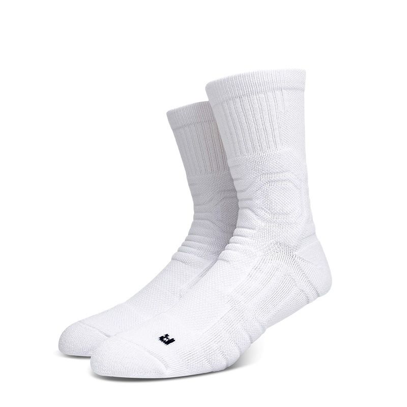 Basketball socks towel bottom white long towel bottom men's professional actual combat running socks_voghion.com