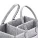 Baba Pelenka Caddy Organizer Hordozható tartótáska pelenkázóasztalhoz és autóhoz, bölcsődei kellékek tárolórekeszei 38*23*18cm_voghion.com