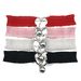 Collana girocollo elastica plissettata con cuore ondulato in pizzo dolce e sexy, stile europeo e americano_voghion.com