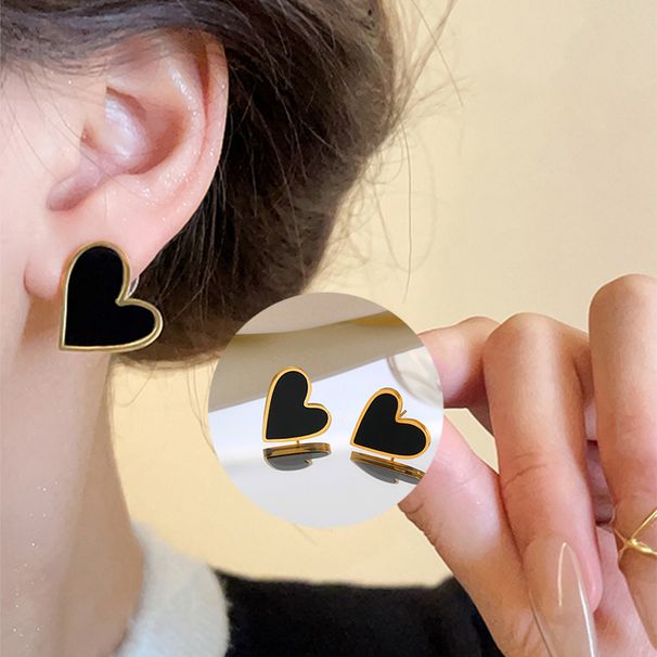 Yeni Trend Titanyum Çelik Küba Altın Kaplama İçi Boş Düz Yılan Zinciri Kalp Kolye Kadınlar İçin_voghion.com