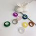 Yuyu Summer New Resin HyunA Style Candy Color Geometric Finger Ring For Women Ins Internet Celebrity_voghion.com