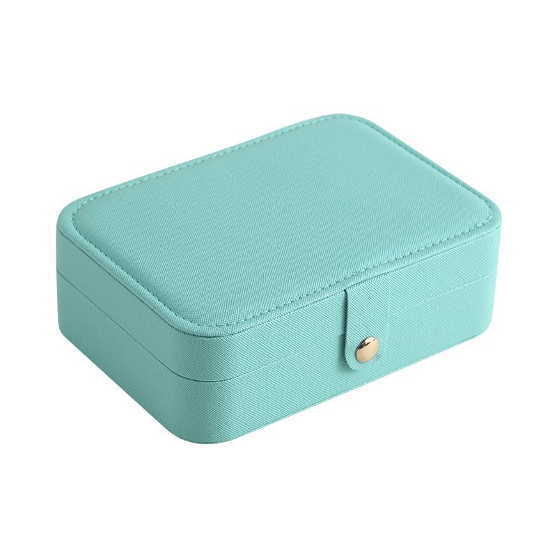 Portable Jewelry Box With Flip Cover, Simple Earrings, Rings, Storage For Cosmetics And Accessories_voghion.com