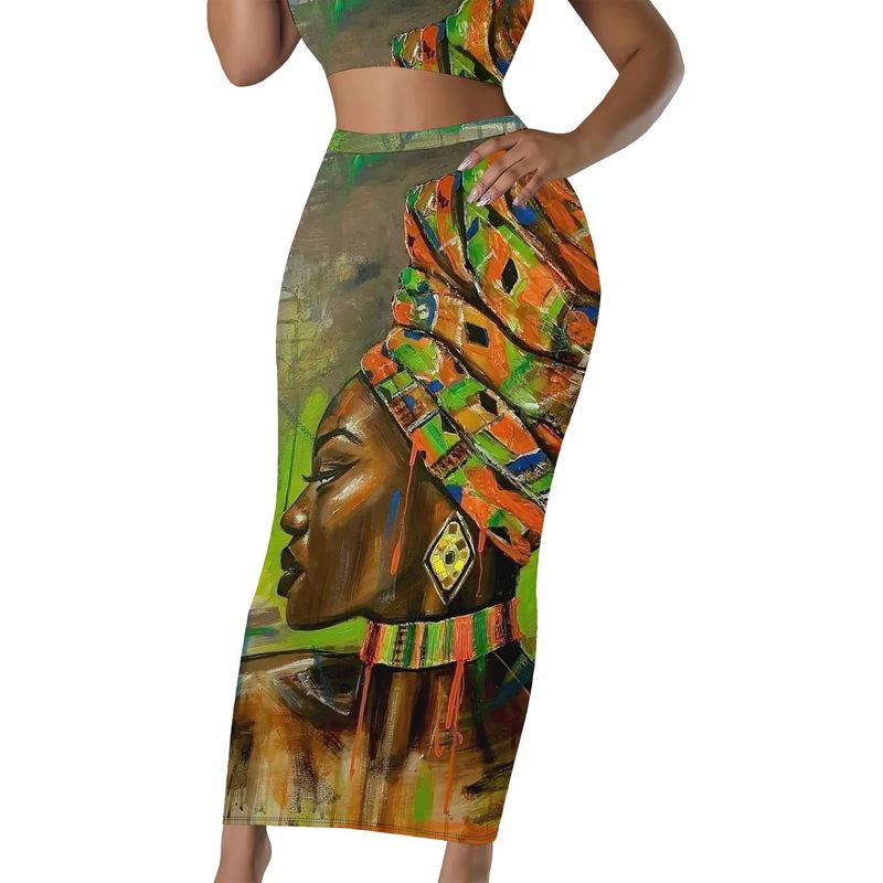 Jupe mi-longue moulante noire élégante et décontractée pour femme Verve A8819_voghion.com