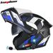 Dual Visor Modular Motorcycle Helmet With Bluetooth K25 - ABS Shell, Long Battery Life, 3C Certified_voghion.com