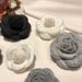 Korean Version Handmade Camellia Small Fragrance Style Brooch Black White Gray Flower Vintage Pin Suit Sweater Accessory_voghion.com