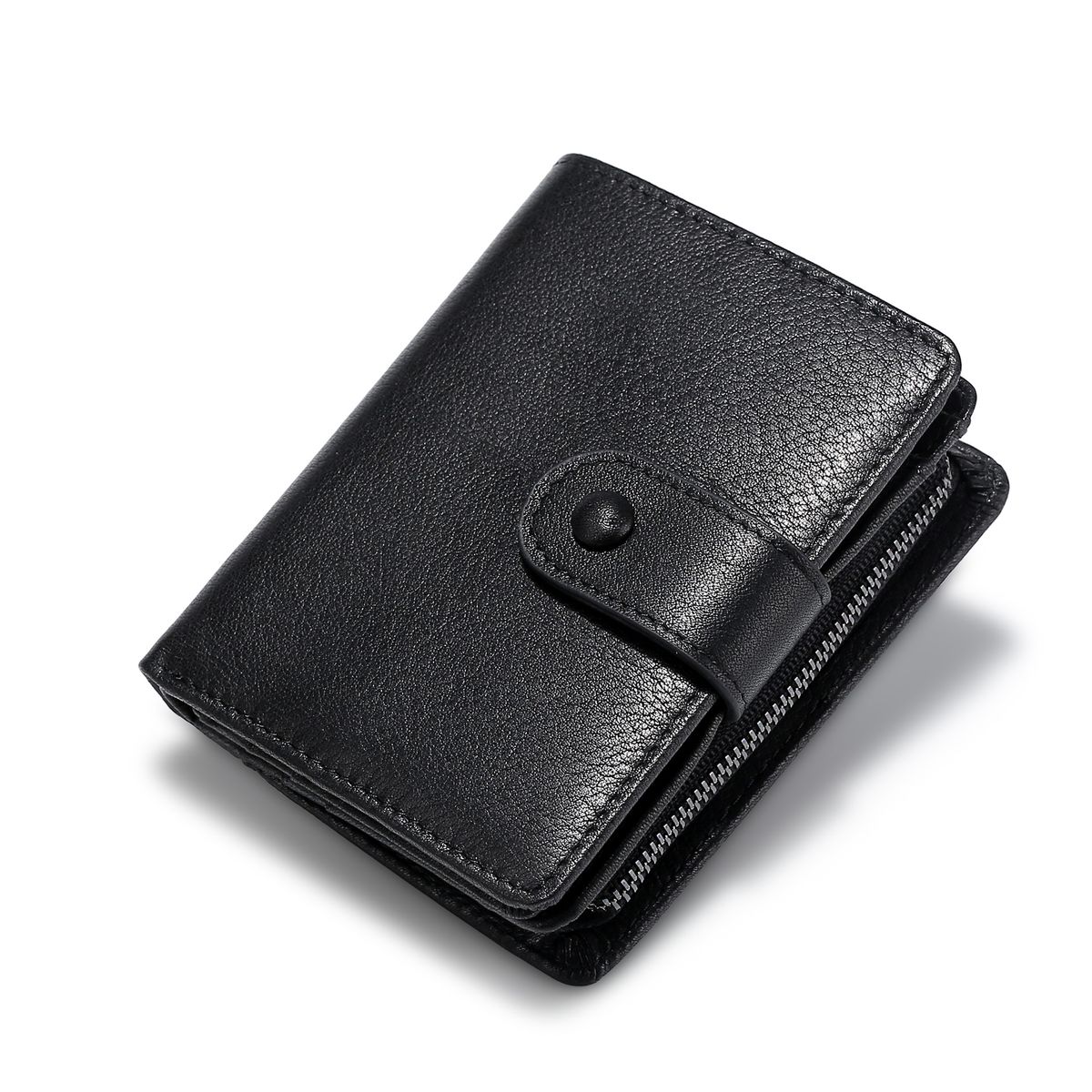 Heißer Verkauf Neue Echtes Leder Männer Brieftasche Öl Wachs Plain Rindsleder RFID Geld Clip_voghion.com