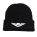 Nuovo cappello da sci autunnale e invernale con teschio e ali ricamate, in maglia, da uomo e da donna, caldo cappello di lana per l'esterno_voghion.com