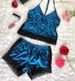 Women's clothing Women's sexy underwear, imitation silk suspender princess pajamas, sexy and extremely tempting two-piece erotic pajamas_voghion.com