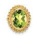 10k Oval Peridot Chain Slide_voghion.com