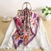 90×90cm Large Square Women, Silk-like Scarf Spring And Autumn, Fashionable Printed Twill Scarf, Outer Shawl For Winter_voghion.com