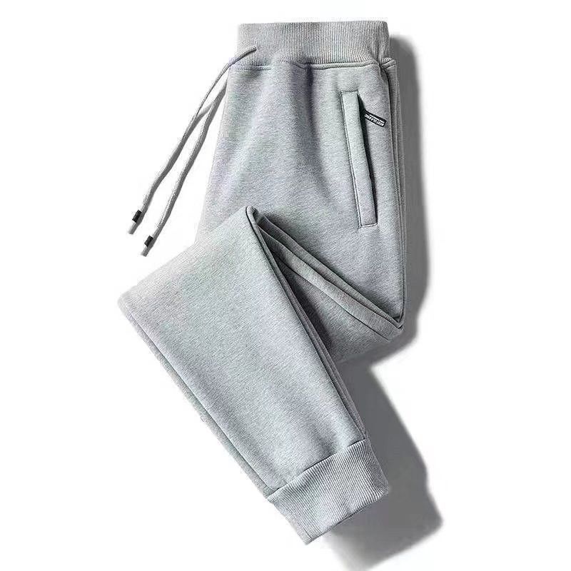Pantaloni da jogging casual da uomo con polsini elastici - Comodi pantaloni da tuta a gamba dritta per tutte le stagioni (opzioni normali e foderate in pile)_voghion.com