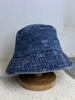 Retro Washed Bear Denim Bucket Hat Women's Sunshade Versatile Outdoor Travel Shows Washbasin Hat Tide_voghion.com