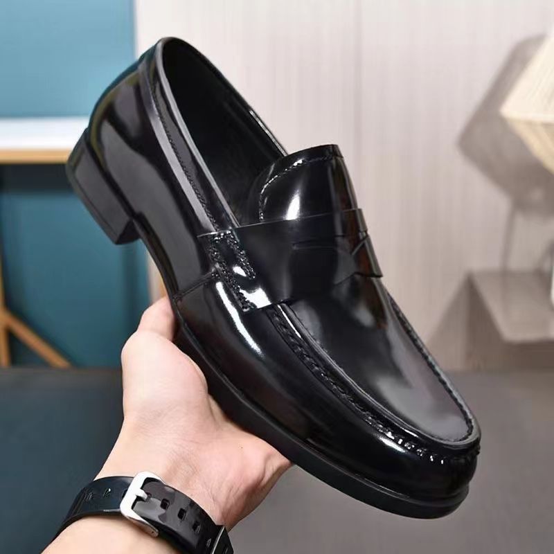 Mocassins en cuir véritable pour homme, nouveauté printemps 2025, chaussures décontractées pour le travail et le travail, tendance et décontractées._voghion.com