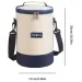Portabe Unch Bag Insuated Food Handbag Simpe And Practica Shouder Storage Picnic Mea Container Round Shape_voghion.com