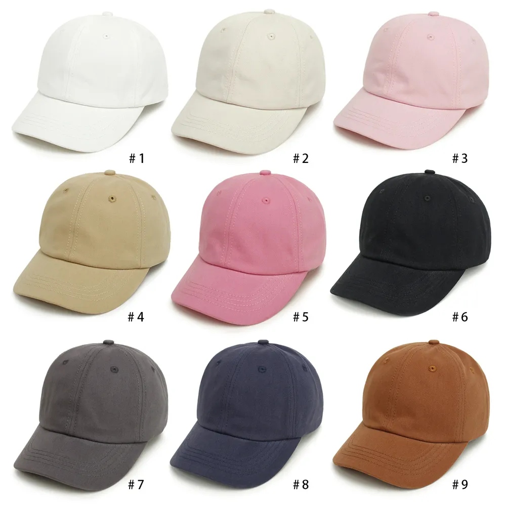 Casquette de baseball pour bébé 2023, simple, couleur unie, pour filles, casquettes de soleil, pour enfants, voyage, plein air, garçons, réglable, accessoires décontractés, 8 mois à 5 ans_voghion.com