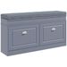 Modern Shoe Rack Bench For Entryway, Storage Organizer With Cushion, 2 Drawers, Adjustable Shelf, Holds 8 Pairs, Gray_voghion.com