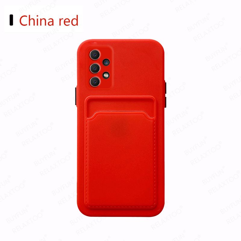 Luxus-Kartenhalter-Geldbörsenhülle für Samsung A52 A42 5G A32 A72 4G A12 A02 A02S A22 A82 A21S A21 Flüssigsilikonhülle_voghion.com