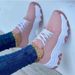 thick-soled color-blocked lace-up running shoes for women large size low-top casual single shoes sports shoes_voghion.com