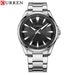 Men's Waterproof Quartz Watch With Stainless Steel Band, Minimalist Round Dial, Date Display, Casual Business Wristwatch_voghion.com