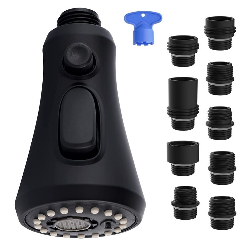 Pull-down Kitchen Sprayer - 3-Function Nozzle | 15 Adapters | Sink Upgrade_voghion.com