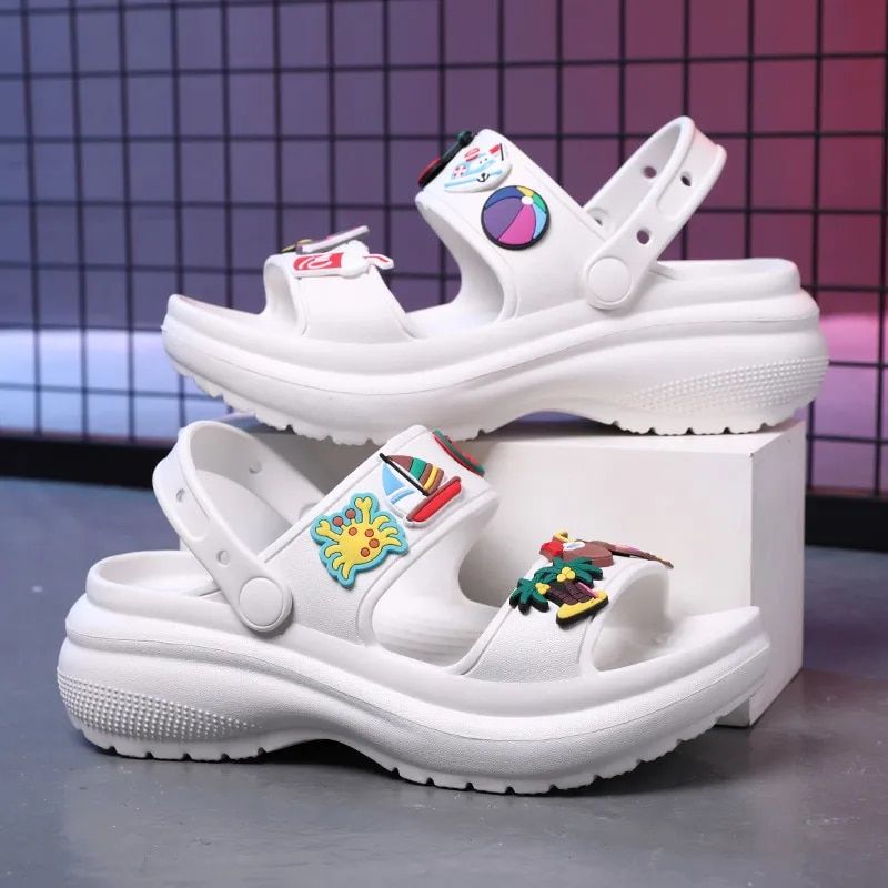 New Summer Women Sandals Korean Wedge Platform Casual High Heels Ladies Shoes Outdoor Beach Peep Toe Sandalias De Mujer_voghion.com