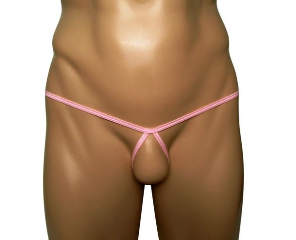 Intiem ondergoed Sexy heren pyjamabroek Doorschijnende T-vormige slip T-rug Driepunts bikini Mini badpak Zwemmen_voghion.com