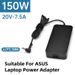 Adaptador de energia CA universal de 120 W-280 W para laptops gamers com 6,0 x 3,7 mm, compatível com ASUS ROG, MSI, Alienware e laptops de alto desempenho_voghion.com