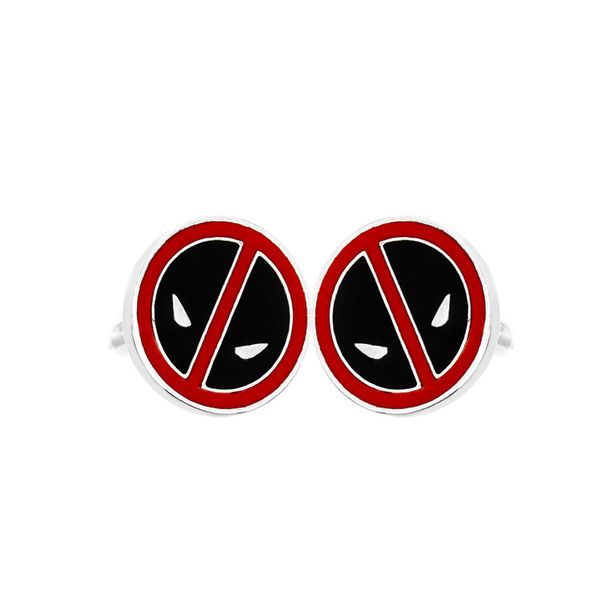 Neue runde diamant kristall manschettenknöpfe Death Mask herren Hemd manschettenknöpfe_voghion.com