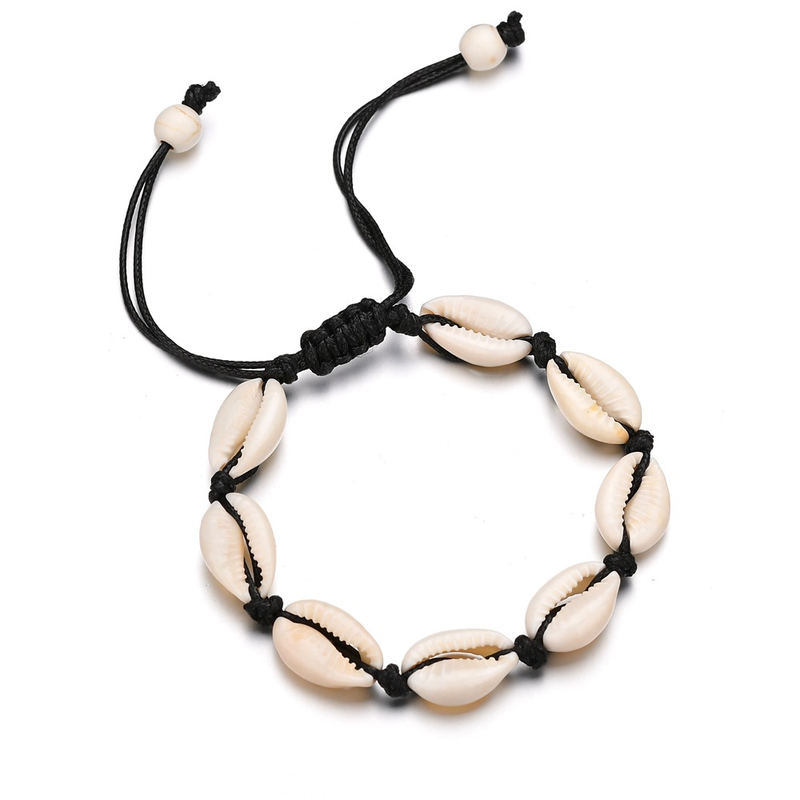 Bohemia Natural Shell Vristlänkar för kvinnor Fotsmycken Sommarstrand Barfotaarmband Ankel på ben Chian Ankelrem_voghion.com