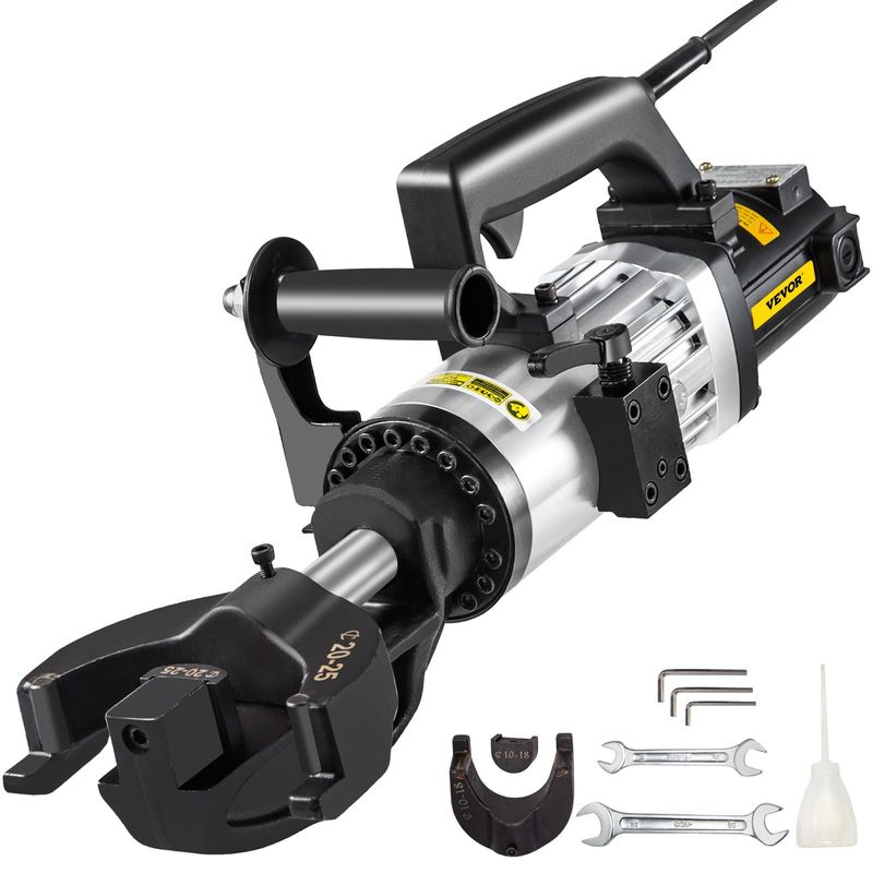 VEVOR 1.5 KW Electric Rebar Bender, 1''(25 mm) Hydraulic Electric Hand Held Rebar Bender, within 5 s, 110 V_voghion.com