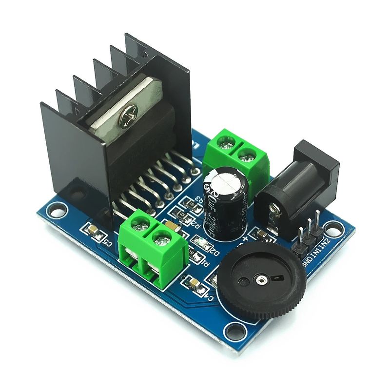 Deska výkonového zesilovače TDA7266, dvoukanálový modul zesilovače zvuku s 2 * 7W reproduktory_voghion.com