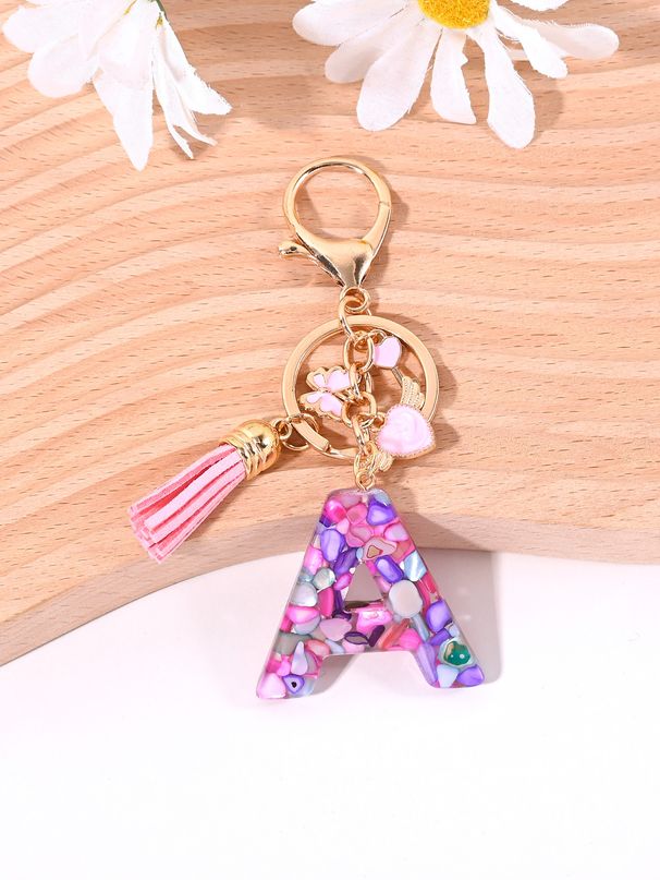 Brief Schlüsselanhänger Modische Herz Schmetterling Quaste Damen Tasche Zubehör Kleines Geschenk_voghion.com