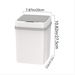Hot Kitchen Trash Bin 12L Bathroom Touch Trash Can In The Toilet Smart Garbage Bucket Waste Bins Dustbin Smart Trash Can Kitchen_voghion.com