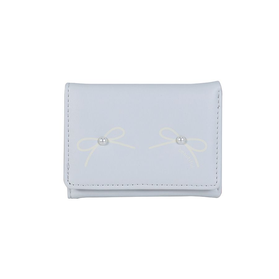 Vielseitiger Bogen neue Damenbrieftasche ins koreanische süße Druck kleine dreifache Geldbörse Brieftasche_voghion.com