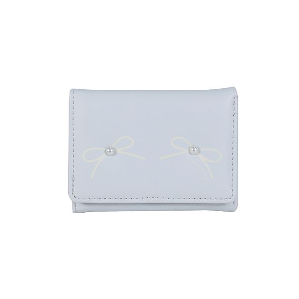 Vielseitiger Bogen neue Damenbrieftasche ins koreanische süße Druck kleine dreifache Geldbörse Brieftasche_voghion.com