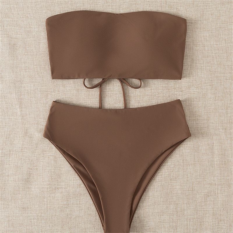 Maillot de bain deux pièces moulant dos nu Verve New Summer pour femme, en nylon_voghion.com
