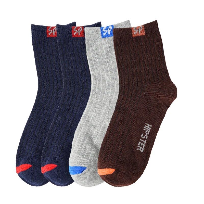 MERCURY 4 çift/grup erkek Orta Tüp Polyester Pamuk Yumuşak Nefes Moda Sokak Eğlencesi Yeni Stiller Rahat Spor Çorap_voghion.com
