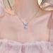Bowknot love zircon necklace light luxury niche necklace female design clavicle chain 2023 new_voghion.com