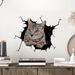 Realistic cat car JS-NPVC self-adhesive decoration removable wall sticker_voghion.com