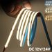 Bande lumineuse LED COB flexible, éclairage domestique à faire soi-même, blanc chaud, DC12 V, Royaume-Uni_voghion.com