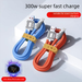 Extended 3m Car Type-C Data Charging Cable 100W Super Fast Charge Compatible With Huawei Honor Android Xiaomi_voghion.com