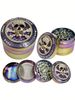 1 Stück Diamant-eingelegter, Totenkopf-förmiger, bunter Grinder aus Zinklegierung, 50 mm, 4-lagiges Rollzubehör, multifunktionaler Kräuterzerkleinerer, Raucherwerkzeug, dekorativ, G_voghion.com