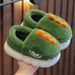 Pantofole di peluche per bambini, comode scarpe invernali da interno/esterno, antiscivolo, foderate in pile a forma di dinosauro, per bambini e bambine, calde calzature per bambini piccoli_voghion.com