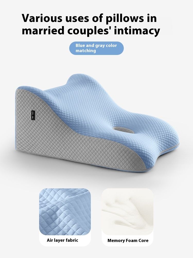 Cuscino per coppia per una migliore fertilità, letto multifunzionale per momenti intimi, cuscino per dormire in posizione prona_voghion.com