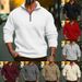NOKOMETA Popular Autumn And Winter Men's Casual Solid Color Long-sleeved European And American Half-zipper Stand-up Collar Long-sleeved Sweater Men_voghion.com